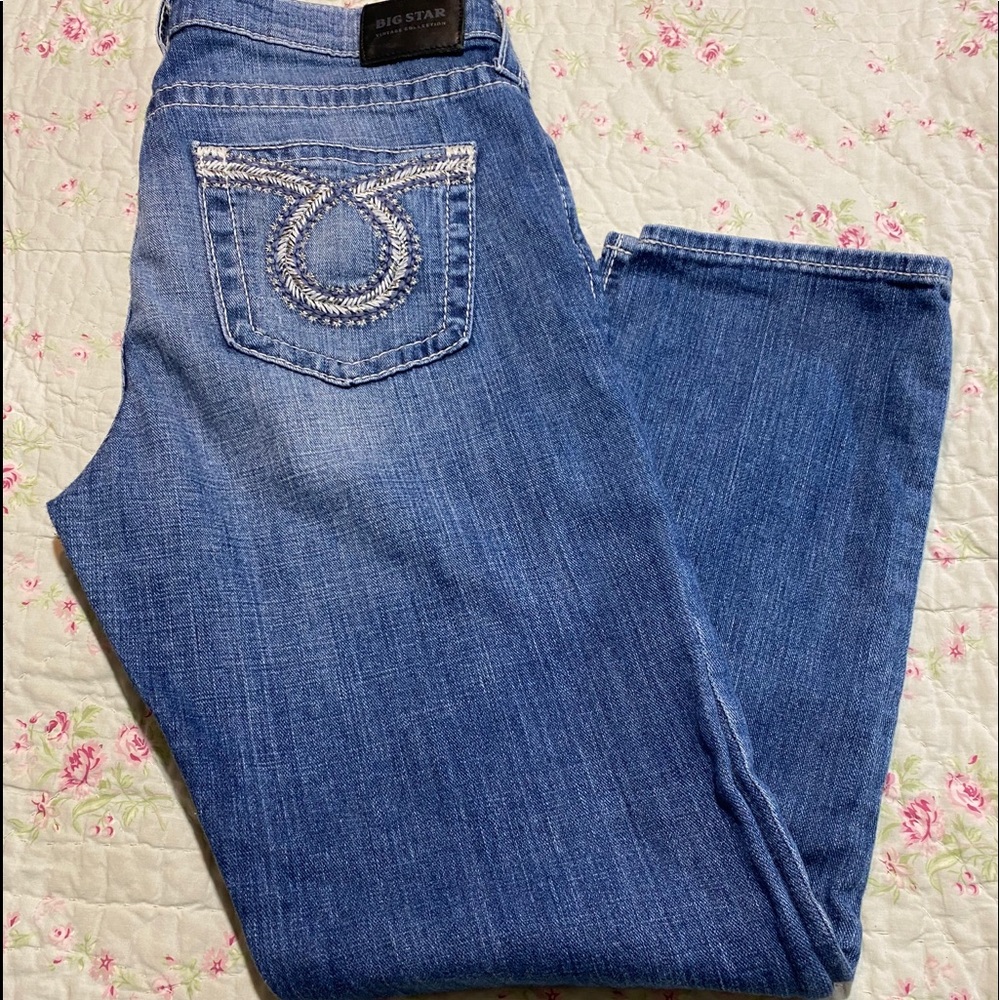 Big Star Sydney Boyfriend Mid Rise Jeans Sz 30